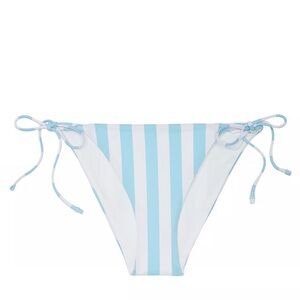 Victoria’s Secret Swim MEDIUM BRAND NEW Blue+White White Cheeky String Bikini